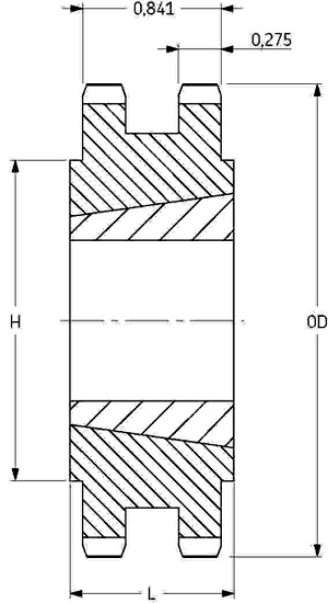 Звездочка PHS 40-2TB48